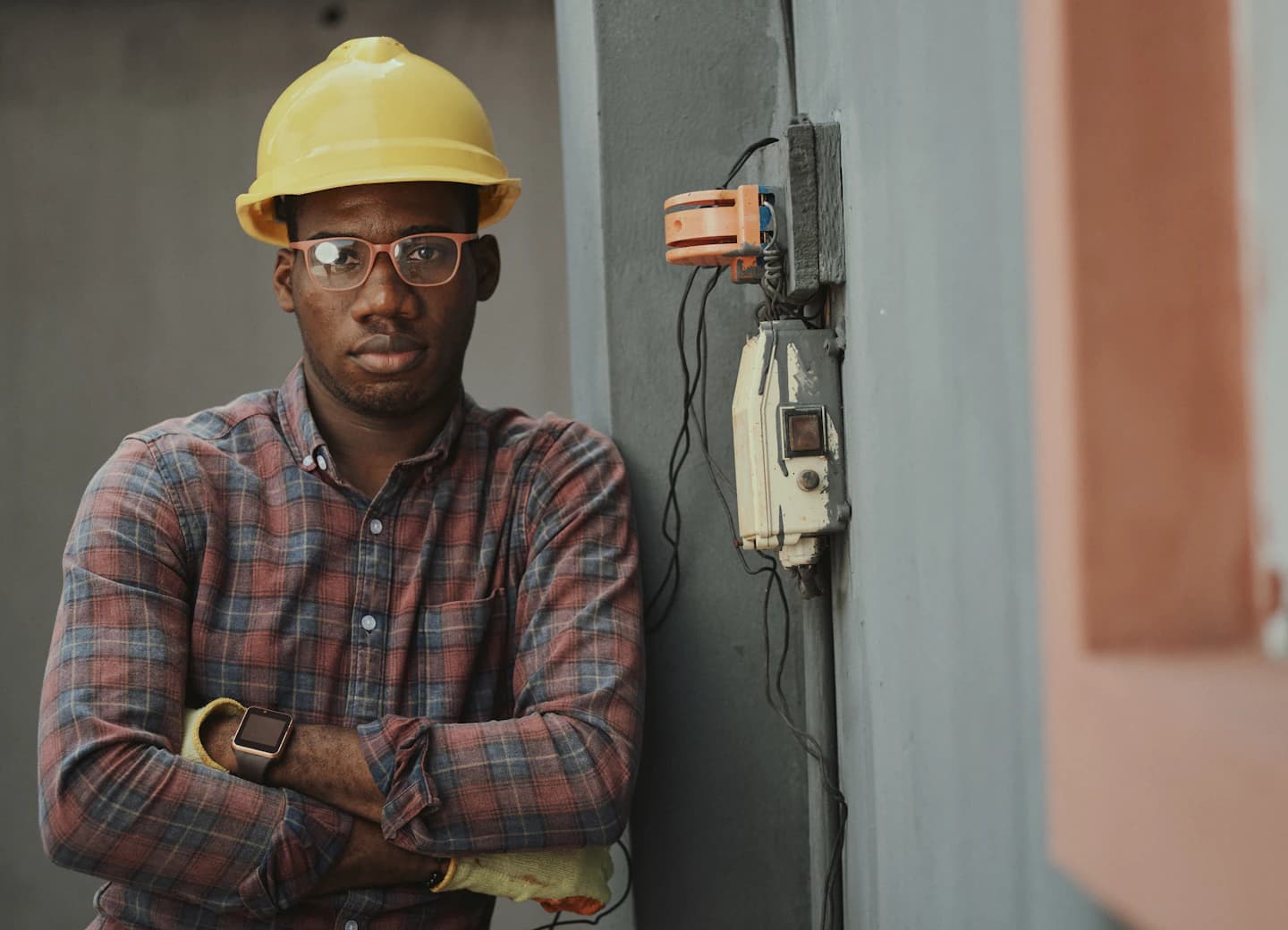 Professional locksmith contractor ready to help